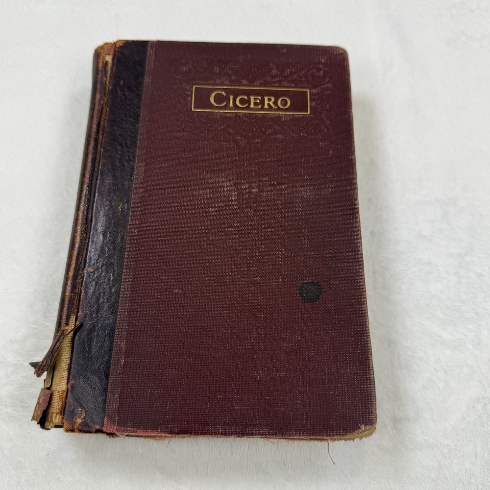 Antique Cicero Select Orations Letters HC Ginn and Co Latin Greenough Kittredge